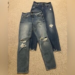 Two Pair Silver Jeans Boyfriend Women’s Size 29 x 29